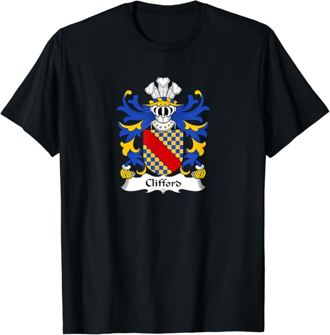 Clifford Coat of Arms Family Crest TShirt Clothing